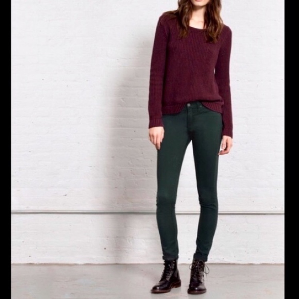 Rag & Bone Scarab Legging Skinny Pants Green
